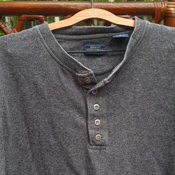 🍀3/15 Great Northwest Long Sleeve Vintage 90s Shirt - Picture 4 of 5